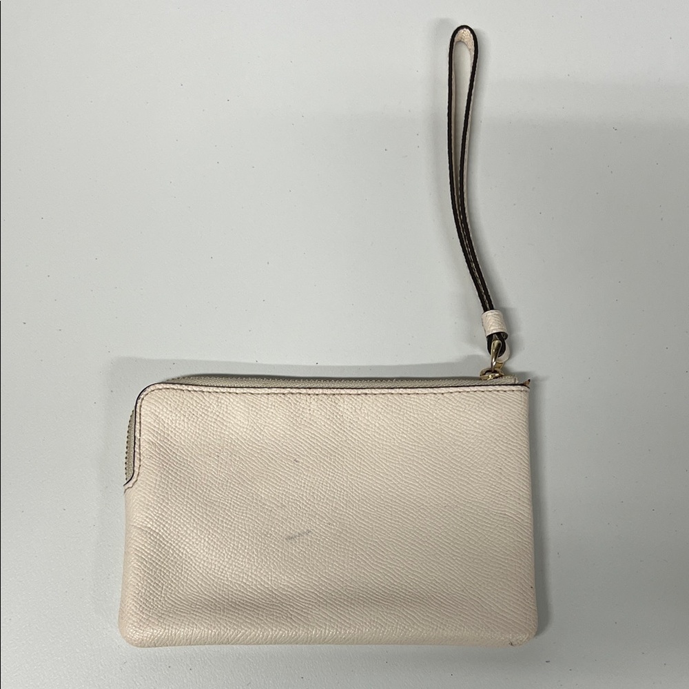 Coach New York Cream Wristlet - Picture 3 of 5